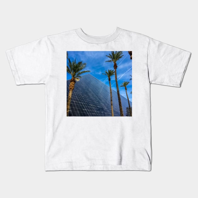 Palms Surround the Luxor - Las Vegas, Nevada Kids T-Shirt by Debra Martz